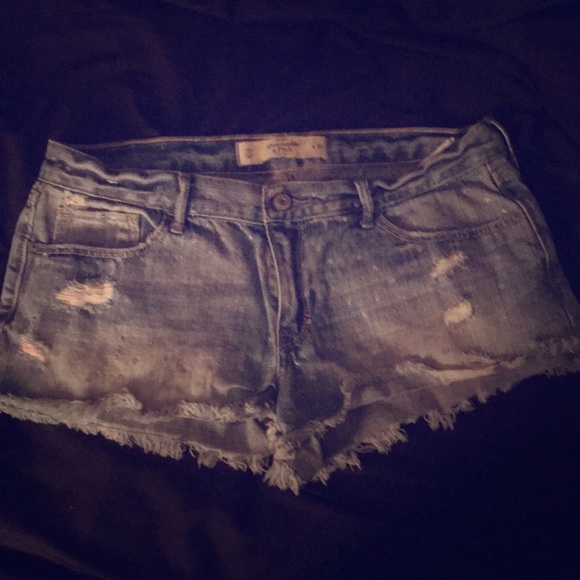 Ripped Jean Shorts - Picture 1 of 5